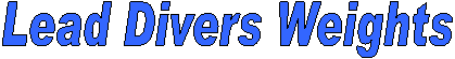 Lead Divers Weights
